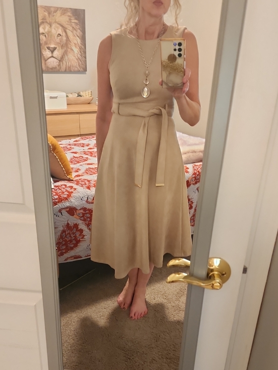 Calvin Klein Dresses & Skirts - Calvin Klein Faux Suede Dress Sz 6